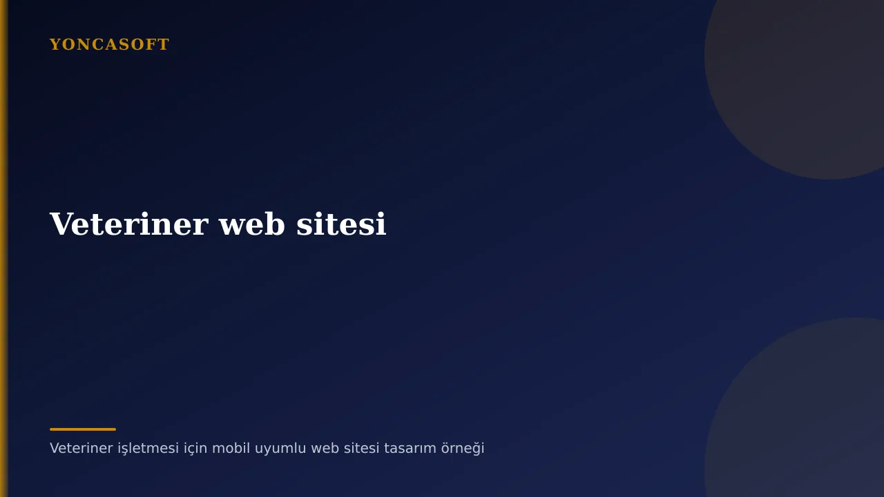 Veteriner Kliniği Web Sitesi Yaptırırken Nelere Dikkat Edilmeli? Veteriner işletmesi için mobil uyumlu web sitesi tasarım örneği